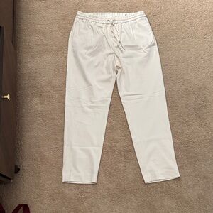 Zara Men's Cream Flowy Trousers